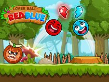 Red and Blue Ball Cupid Love