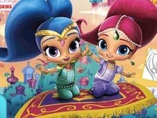 Shimmer and Shine Pencil Coloring