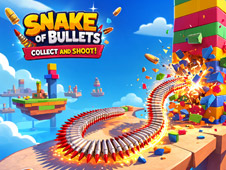 Snake of Bullets: Collect and Shoot!