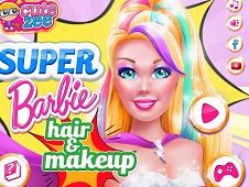 Super Barbie Hair and Makeover