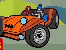 Superhero Cars Coloring Book