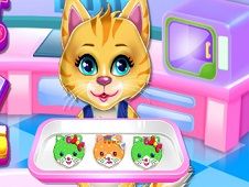 Sweet Rainbow Kitty Cookies