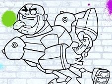 Teen Titans Go Colour In