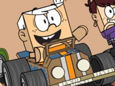 The Loud House Extreme Cardboard Racing