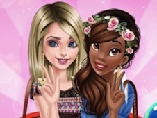 Tiana and Elsa Become BFFs Online