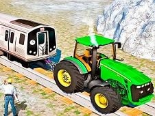 Tractor Towing Train
