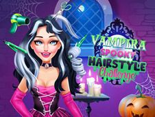 Vampira Spooky Hairstyle Challenge - Hair Cutting Games