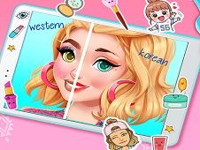 Western vs Korean Makeover