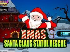 Xmas Santa Statue Rescue 
